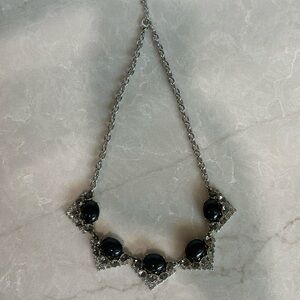 Black and silver necklace